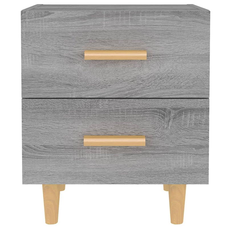 vidaXL 2 db szürke sonoma színű éjjeliszekrény 40 x 35 x 47,5 cm