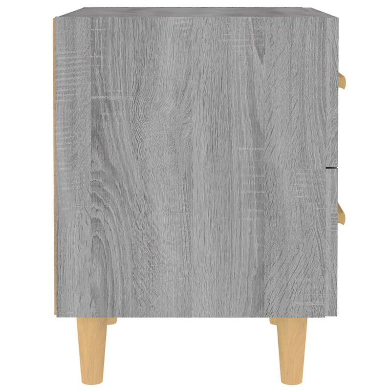 vidaXL 2 db szürke sonoma színű éjjeliszekrény 40 x 35 x 47,5 cm