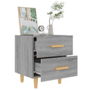 vidaXL 2 db szürke sonoma színű éjjeliszekrény 40 x 35 x 47,5 cm
