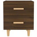 vidaXL 2 db barna tölgy színű éjjeliszekrény 40 x 35 x 47,5 cm