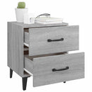vidaXL 2 db szürke sonoma színű éjjeliszekrény 40 x 35 x 47,5 cm