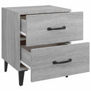 vidaXL 2 db szürke sonoma színű éjjeliszekrény 40 x 35 x 47,5 cm