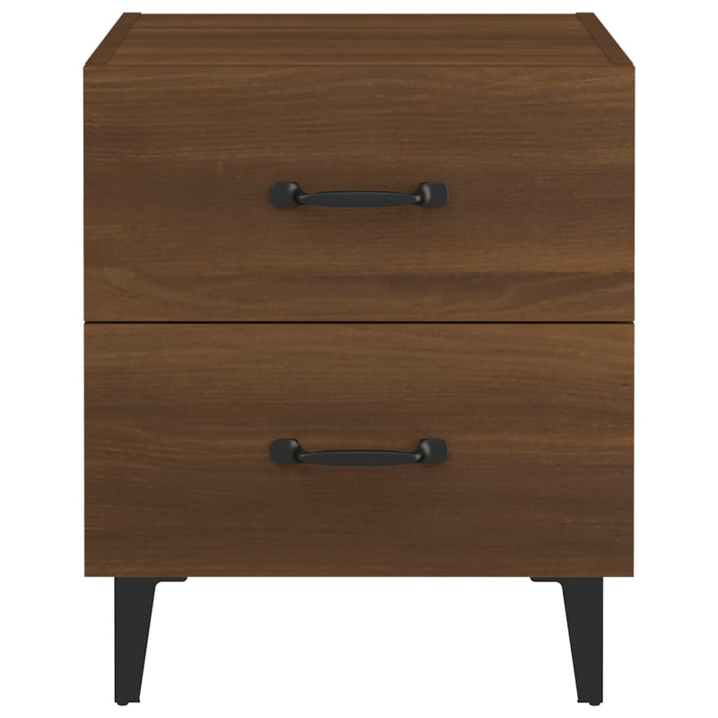 vidaXL 2 db barna tölgy színű éjjeliszekrény 40 x 35 x 47,5 cm