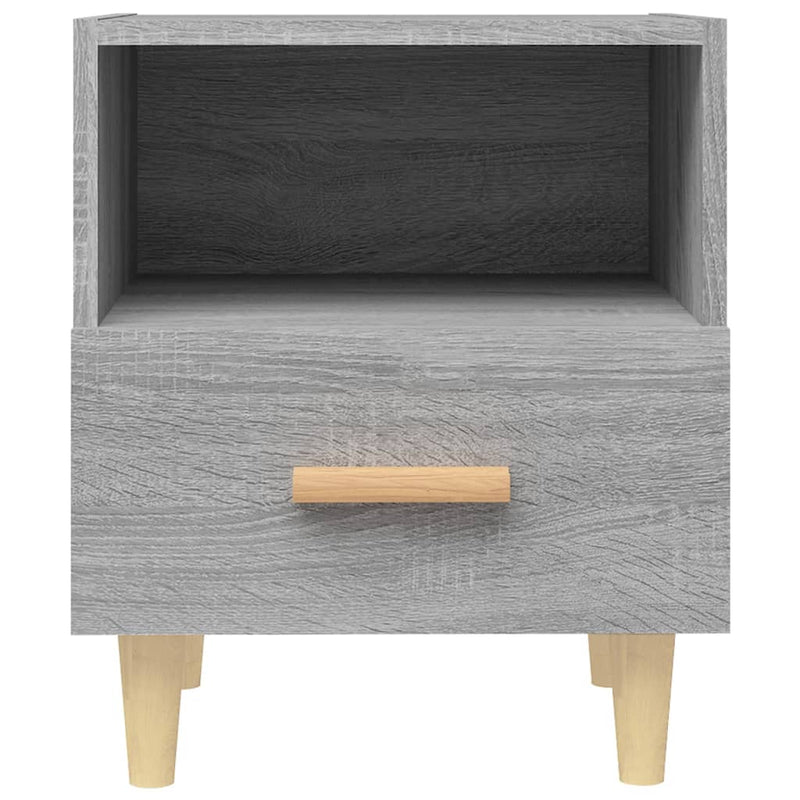 vidaXL 2 db szürke sonoma színű éjjeliszekrény 40x35x47 cm