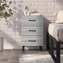 vidaXL szürke sonoma színű szerelt fa éjjeliszekrény 40 x 40 x 66 cm