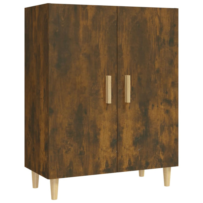 vidaXL füstös tölgyszínű szerelt fa tálalószekrény 70 x 34 x 90 cm