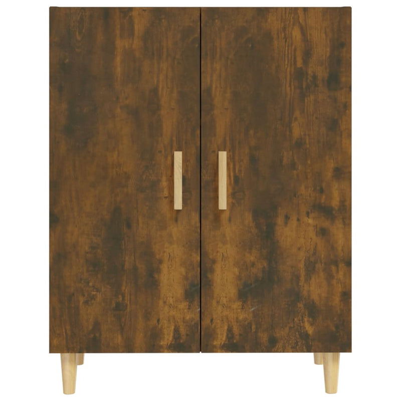 vidaXL füstös tölgyszínű szerelt fa tálalószekrény 70 x 34 x 90 cm