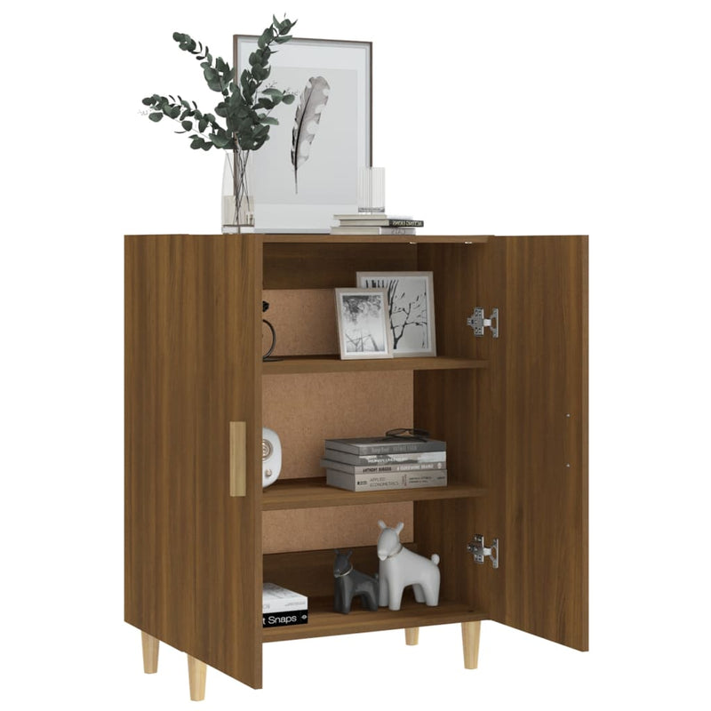 vidaXL barna tölgy színű szerelt fa tálalószekrény 70 x 34 x 90 cm