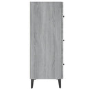 vidaXL szürke sonoma színű szerelt fa tálalószekrény 69,5 x 34 x 90 cm
