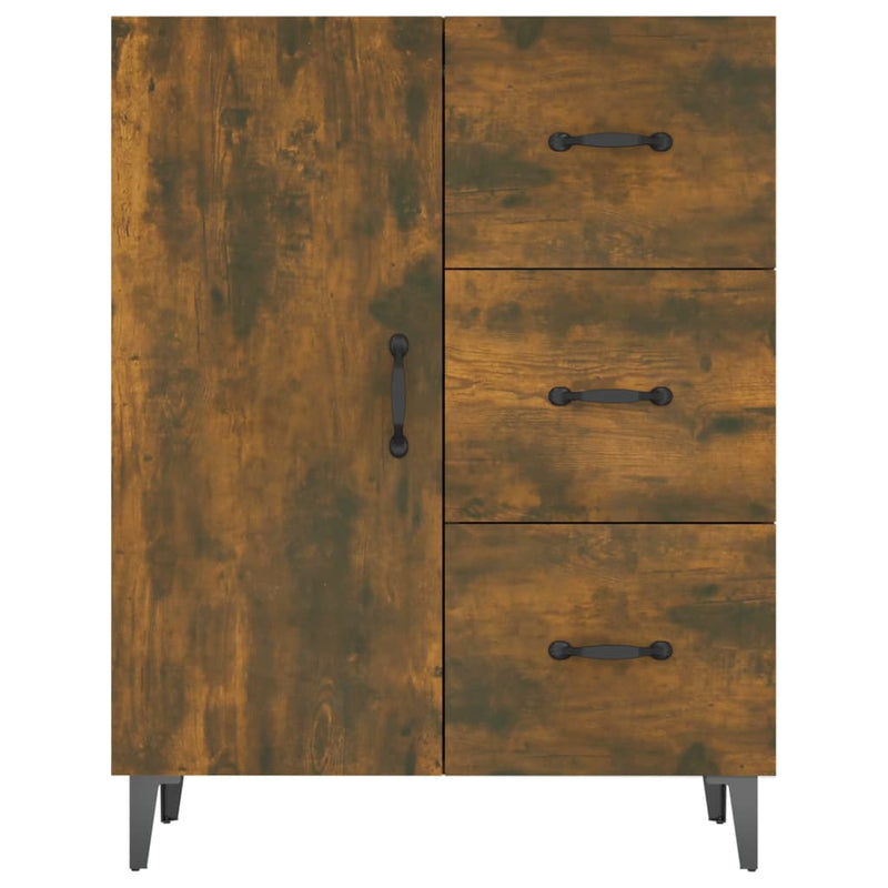 vidaXL füstös tölgy színű szerelt fa tálalószekrény 69,5 x 34 x 90 cm