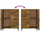 vidaXL füstös tölgy színű szerelt fa tálalószekrény 69,5 x 34 x 90 cm