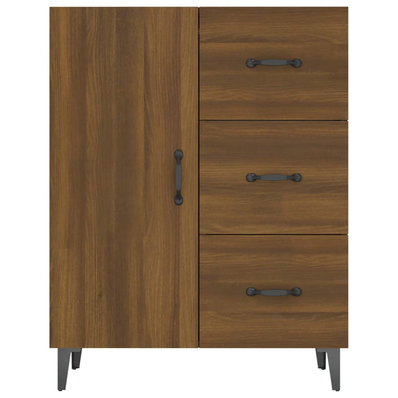 vidaXL barna tölgy színű szerelt fa tálalószekrény 69,5 x 34 x 90 cm