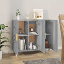vidaXL szürke sonoma színű szerelt fa tálalószekrény 90 x 34 x 80 cm