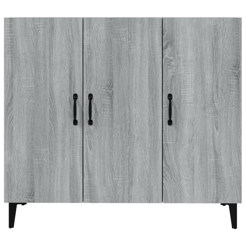 vidaXL szürke sonoma színű szerelt fa tálalószekrény 90 x 34 x 80 cm