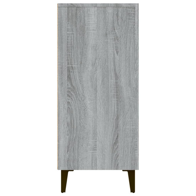 vidaXL szürke sonoma színű szerelt fa tálalószekrény 90 x 34 x 80 cm