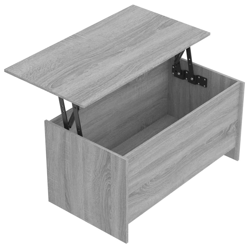 vidaXL szürke sonoma színű szerelt fa dohányzóasztal 102x55,5x52,5 cm