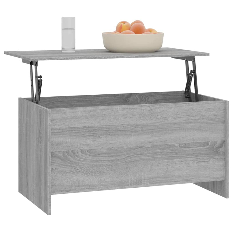 vidaXL szürke sonoma színű szerelt fa dohányzóasztal 102x55,5x52,5 cm