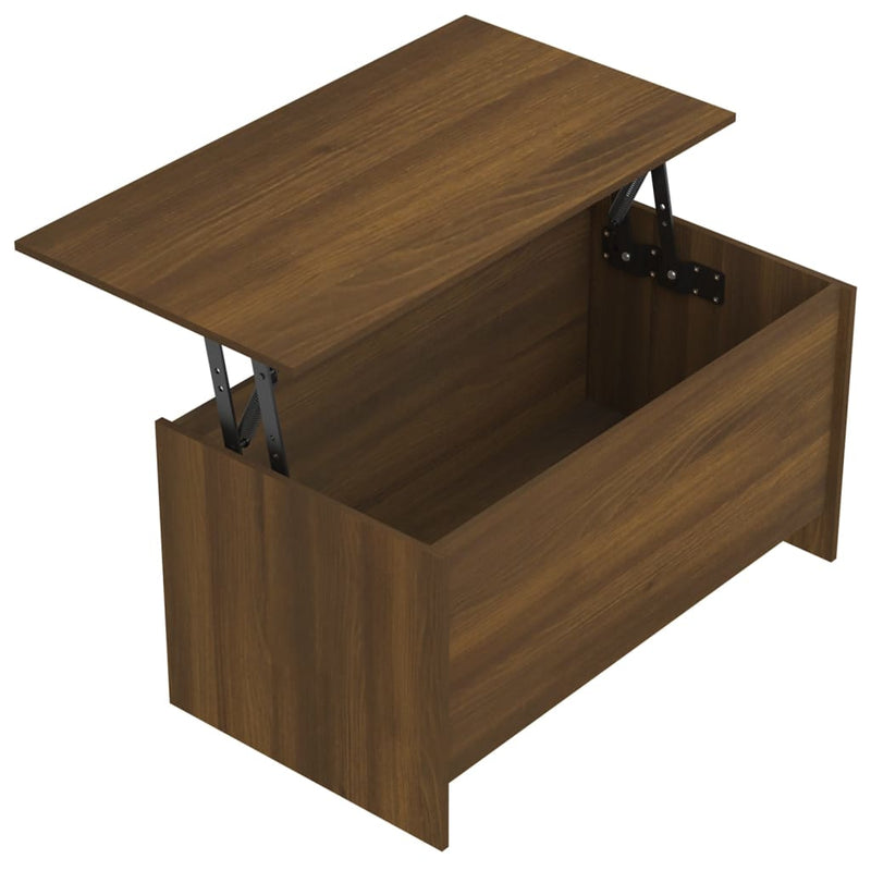 vidaXL barna tölgyszínű szerelt fa dohányzóasztal 102x55,5x52,5 cm