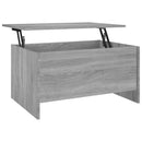 vidaXL szürke sonoma színű szerelt fa dohányzóasztal 80x55,5x41,5 cm