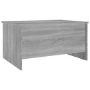 vidaXL szürke sonoma színű szerelt fa dohányzóasztal 80x55,5x41,5 cm