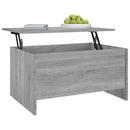 vidaXL szürke sonoma színű szerelt fa dohányzóasztal 80x55,5x41,5 cm