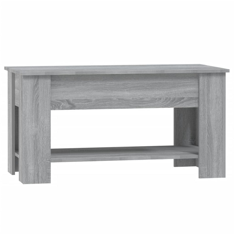 vidaXL szürke sonoma színű szerelt fa dohányzóasztal 101x49x52 cm
