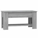 vidaXL szürke sonoma színű szerelt fa dohányzóasztal 101x49x52 cm
