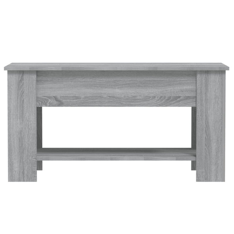 vidaXL szürke sonoma színű szerelt fa dohányzóasztal 101x49x52 cm