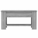 vidaXL szürke sonoma színű szerelt fa dohányzóasztal 101x49x52 cm