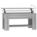 vidaXL szürke sonoma színű szerelt fa dohányzóasztal 101x49x52 cm