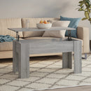 vidaXL szürke sonoma színű szerelt fa dohányzóasztal 101x49x52 cm