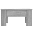 vidaXL szürke sonoma színű szerelt fa dohányzóasztal 79 x 49 x 41 cm