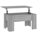 vidaXL szürke sonoma színű szerelt fa dohányzóasztal 79 x 49 x 41 cm