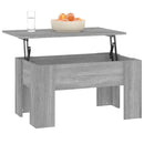 vidaXL szürke sonoma színű szerelt fa dohányzóasztal 79 x 49 x 41 cm