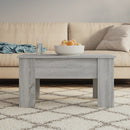 vidaXL szürke sonoma színű szerelt fa dohányzóasztal 79 x 49 x 41 cm
