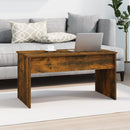 vidaXL füstös tölgy színű szerelt fa dohányzóasztal 102x50,5x52,5 cm