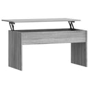 vidaXL szürke sonoma színű szerelt fa dohányzóasztal 102x50,5x52,5 cm
