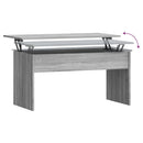 vidaXL szürke sonoma színű szerelt fa dohányzóasztal 102x50,5x52,5 cm