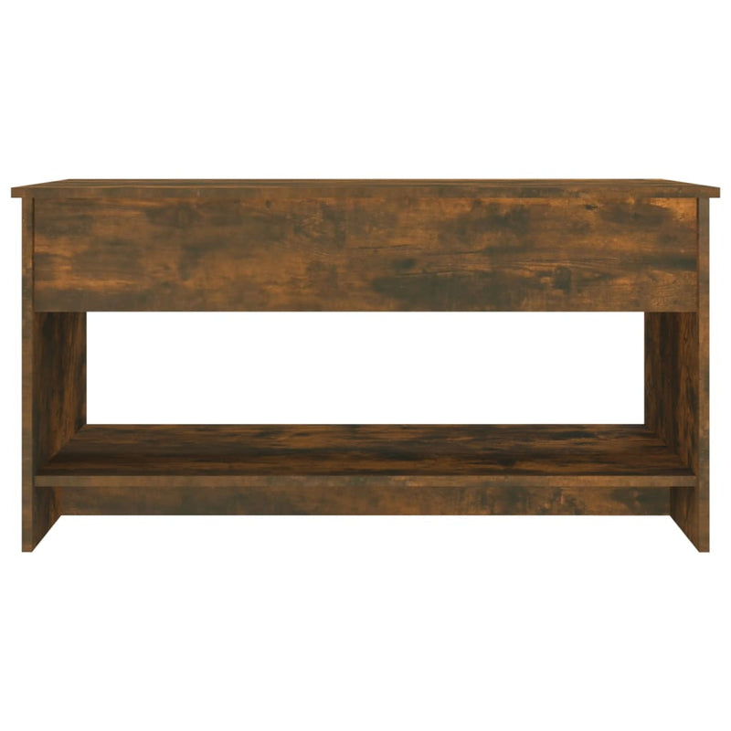 vidaXL füstös tölgy színű szerelt fa dohányzóasztal 102 x 50 x 52,5 cm