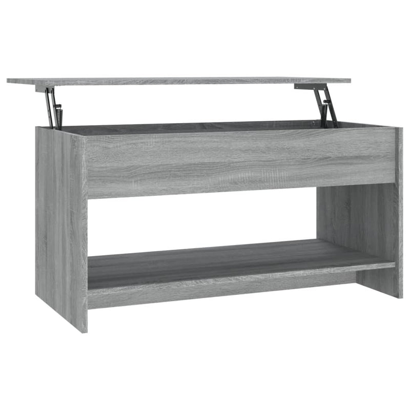 vidaXL szürke sonoma színű szerelt fa dohányzóasztal 102x50x52,5 cm