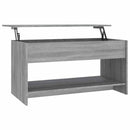 vidaXL szürke sonoma színű szerelt fa dohányzóasztal 102x50x52,5 cm
