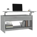 vidaXL szürke sonoma színű szerelt fa dohányzóasztal 102x50x52,5 cm