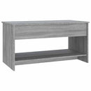 vidaXL szürke sonoma színű szerelt fa dohányzóasztal 102x50x52,5 cm