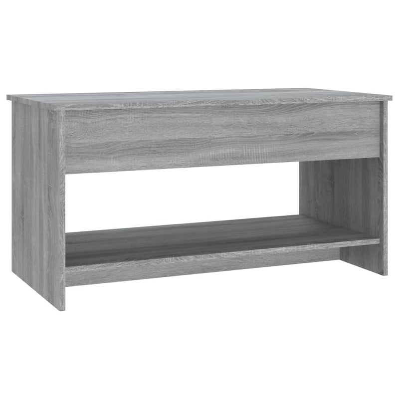 vidaXL szürke sonoma színű szerelt fa dohányzóasztal 102x50x52,5 cm