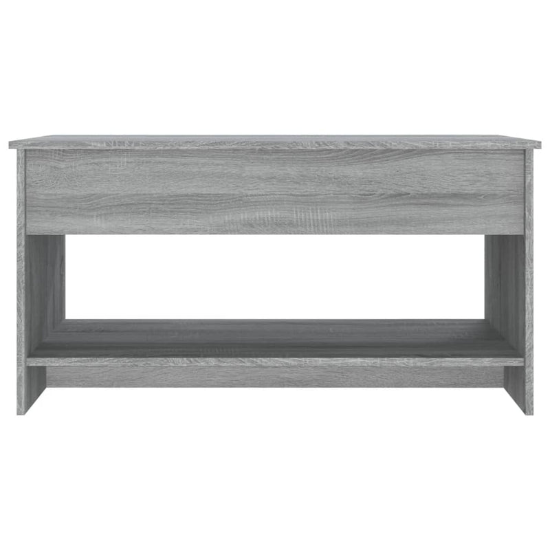 vidaXL szürke sonoma színű szerelt fa dohányzóasztal 102x50x52,5 cm