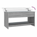 vidaXL szürke sonoma színű szerelt fa dohányzóasztal 102x50x52,5 cm