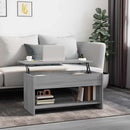 vidaXL szürke sonoma színű szerelt fa dohányzóasztal 102x50x52,5 cm