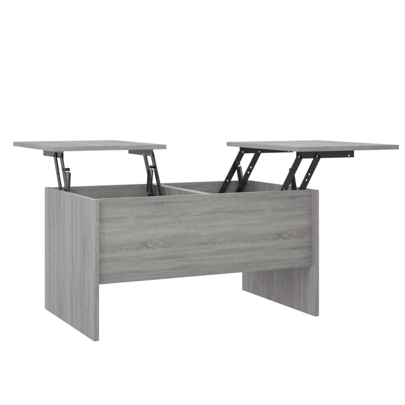 vidaXL szürke sonoma színű szerelt fa dohányzóasztal 80 x 50 x 42,5 cm