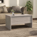 vidaXL szürke sonoma színű szerelt fa dohányzóasztal 80 x 50 x 42,5 cm