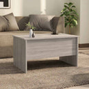 vidaXL szürke sonoma színű szerelt fa dohányzóasztal 80 x 50 x 42,5 cm